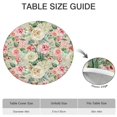 thumbnail image 6 of Round Fitted Tablecloth with Elastic Edges Fits 36"-44" Round Tables Pioneer Colorful Floral Waterproof Table Cover Washable Indoor and Outdoor for Party Kitchen Dinner Banquet Patio Picnic, 6 of 7