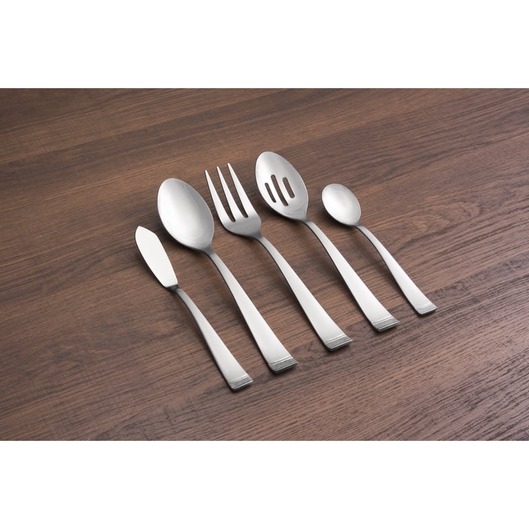 Cambridge Gratitude Sand 45-Piece Stainless Steel Flatware Set