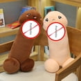 thumbnail image 4 of Peluche de Tintín largo para el segundo hijo, almohada divertida, escultura de arena, regalo para novio, almohada de pierna larga, muñeca para niña, 4 of 4