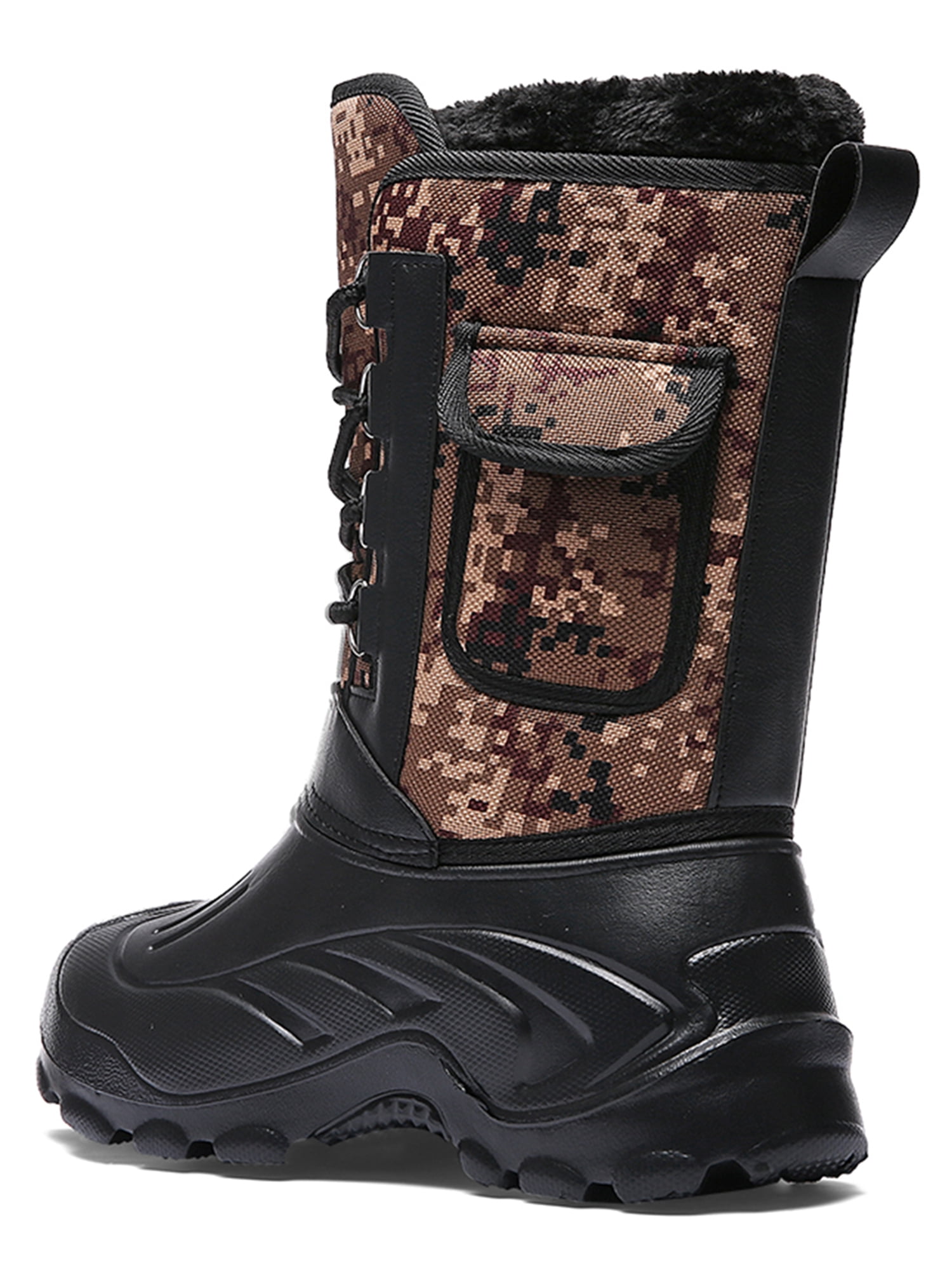 OwnShoe Men's Snow Boot Waterproof Warm Rain Booties Outdoor Shoes