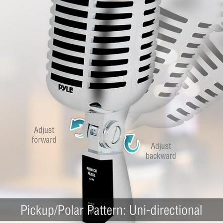 Pyle Pro® Classic Retro Vintage-style Dynamic Vocal Microphone (silver)