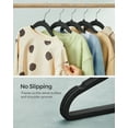 thumbnail image 5 of 50 Pack Baby Hangers Children’s Hangers for Closet with Rose Gold,Non-Slip Hangers,Ink Black, 5 of 9