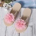 thumbnail image 6 of ibiyuan Wedge Flip Flops for Women Thong Sandals Non- Woven Sole Summer House Slippers for Women Comfortable Summer Shoes, 6 of 9