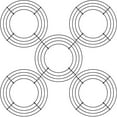 thumbnail image 1 of 5Packs Metal Frame,Wire Frame Wire Making Rings Holiday Metal Wire Ring for Floral Arrangements Craft DIY -14in, 1 of 8
