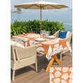 thumbnail image 5 of Outdoor Tablecloths with Umbrella Hole & Zipper, Tropical Leaves 60 x102 Inch Rectangle Tablecloths, Summer Plants Natural Rustic Orange Waterproof Table Cloth, Patio/Pool/Picnic Table Covers, 5 of 8