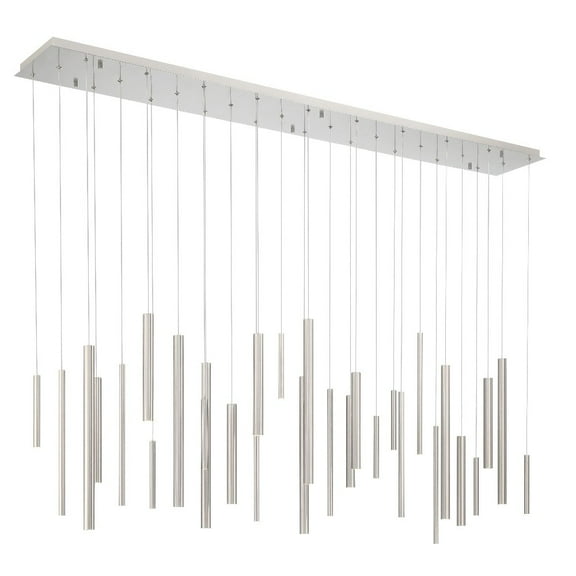Eurofase 46814-036 Santana 30-Light 72 in. Satin Nickel Chandelier