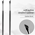 thumbnail image 2 of Angled Eyebrow Brush, Synthetic Fiber for Eyebrows and Eyeliner, Long Handle, 2 of 8