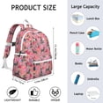 thumbnail image 6 of Chihuahua and Flower Florals Backpack for School,Cute School Bag,Schoolbag with Adjustable Shoulder Straps & Padded Back,13.4"x11"x4.7", 6 of 6