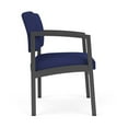 thumbnail image 4 of Lesro Lenox Steel Fabric Oversize Waiting Room Guest Chair in Charcoal/Open House Cobalt, 4 of 5