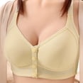 thumbnail image 3 of SPZTSX Womens Plus Size Front Closure Wireless Bras Push Up Breathable Shaping Vest Style Sleep Everyday Bra, 3 of 5