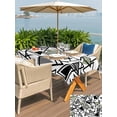thumbnail image 4 of Outdoor Tablecloth with Umbrella Hole and Zipper, Sage Green Black Geometric Rectangle Table Cloth 60x102 Inch Waterproof Tablecloth, Abstract Art Modern Line Picnic Table Cover for Patio Camping, 4 of 7