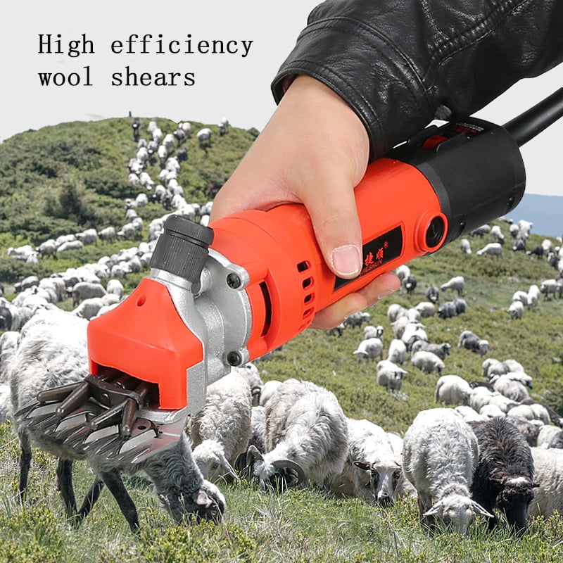 750W 220V 6Modes Speed Electric Sheep Shearing Cutter Goat Hair Shaving