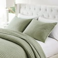 thumbnail image 4 of Greenland Home Textured Fashion Finely Stitched Bedding Set, Vineyard Sage, 3-Piece King/Cal King, 4 of 7