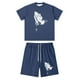 thumbnail image 3 of WILLBEST Conjunto de Camiseta y Pantalones Cortos Deportivos Holgados y Cómodos Informales con Estampado de Gestos de Tendencia Europea para Hombre, 3 of 3