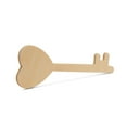 thumbnail image 4 of Wooden Heart Key Cutout 12 inches, Pack of 1 Unfinished Wood Sign for DIY Valentines Day Decorations, Crafts, Personalized Gift, and Wooden Romantic Love Décor, by Woodpeckers, 4 of 6