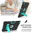 thumbnail image 5 of REQO iPad Air 3rd Generation Case, iPad Pro 10.5" 2017 Case, 3 Layers Heavy Duty Rugged Shockproof Kickstand Protective Tablet Case Cover for iPad Air 3 10.5" 2019 /iPad Pro 10.5" 2017, 5 of 8