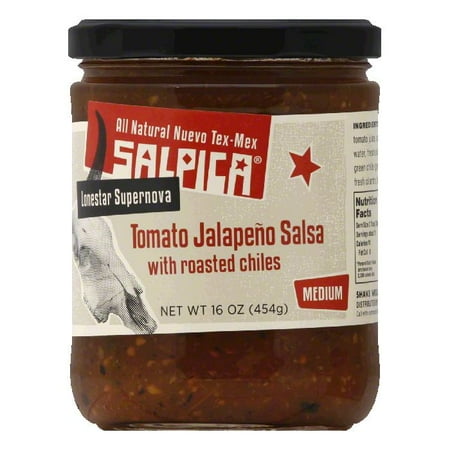 - Salpica Tomato And Jalapeno Salsa Medium, 16 OZ (Pack of 6)