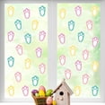 thumbnail image 5 of 4pcs Easter Bunny Paw Print Adhesive Stickers, Colorful Peel & Stick Removable Wall Floor Decal, Waterproof Multi Surface Decor for Home Living Room Bedroom Easter Egg Hunt Party Styling, 5 of 5