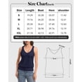 thumbnail image 4 of Women Banded Bottom Tank Tops Ribbed V Neck Sleeveless Casual Tops Summer Loose Fit Shirts, 4 of 6