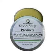 Savvy Eczema Salve (2oz) Anti-Inflammatory chemical free salve to soothe irritated skin due to Eczema and Psoriasis. Best Eczema Cream for quick relief.