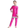 thumbnail image 2 of Traje de baño islámico niños niñas modesto cubierta completa traje de baño musulmán playa Burkini, 2 of 5