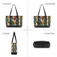 thumbnail image 6 of FORMRS Canvas Laptop Tote Bag for Women with 15.6" Computer Compartments Shoulder Handbag, Yellow Geometric, 6 of 7