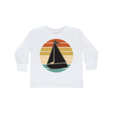 

Inktastic Sailboat Vintage Nautical Sailing Gift Toddler Boy or Toddler Girl Long Sleeve T-Shirt