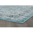 thumbnail image 5 of Traditional 5x8 Area Rug (5'3'' x 7'3'') Oriental Aqua, Gray Living Room Easy to Clean, 5 of 9