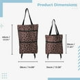 thumbnail image 5 of Folding Shopping Bag, Reusable Portable Collapsible Trolley Bags, Foldable Shopping Cart with Wheels Grocery Bag for Travel Shopping Camp, 18L, 5 of 6