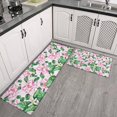 thumbnail image 2 of Pioneer Flower Floral Print Pattern Kitchen Rugs Sets Of 2,Anti Fatigue Kitchen Mat Rugs Non Slip Washable,Decorative Kitchen Floor Mats for Kitchen,Sink,Laundry,17"x30"+17"x47", 2 of 7