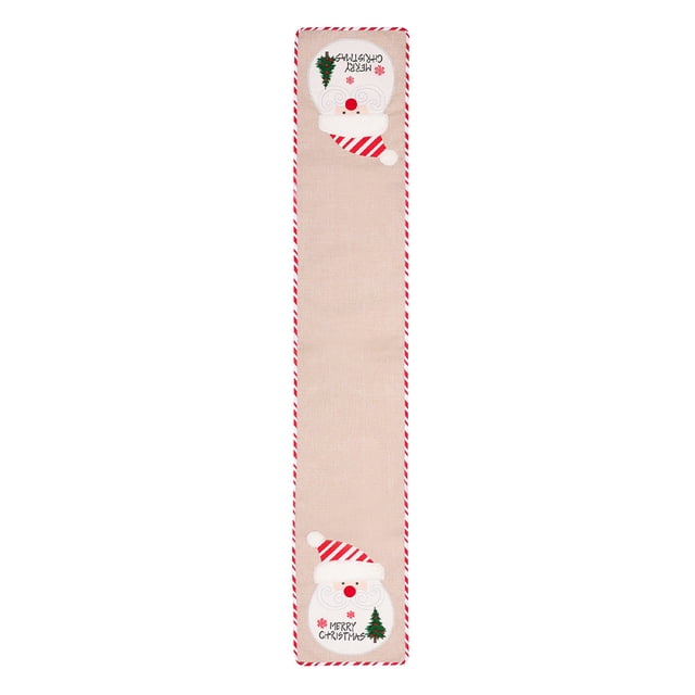 Bearachild Camino de para fiesta de navidad, mantel para comedor, Papá Noel, ambiente festivo, adorno de escritorio, decoración artesanal para Hotel Kits de decoración para fiestas Papá Noel Bearachild HA009110-01
