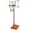Orange, variant on Portable Basketball Hoop,Outdoor Basketball Hoop Adjustable Height 5.6ft - 7ft,28 Inch Backboard with 2 Wheels for Kids Youth in Backyard Driveway,Transparent