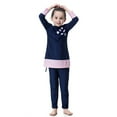 thumbnail image 3 of lnmuld Girls Full Coverage Long Sleeve Swimwear with Skirt Size:8-9 Years, 3 of 5