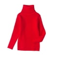 thumbnail image 1 of Laklulu Jersey infantil de algodón con cuello alto de invierno y color caramelo, 1 of 5
