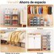 thumbnail image 5 of Zapatera Organizador 34x27x19cm - 6 Organizadores de Zapatos Apilable con Puerta Magnética, Cajas para Zapatos Transparentes + 6 Bolsas Portátiles, A Prueba de Polvo y Humedad, 5 of 6
