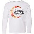 thumbnail image 3 of Inktastic Baby Stay Wild Moon Child Crescent Moon with Flowers Long Sleeve Youth T-Shirt, 3 of 5
