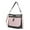 Charcoal-Pink, variant on Evie two-tone Vegan Leather Womens Shoulder bag by Mia K.