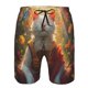 thumbnail image 3 of Fotbe Sunshine Flower Meditating Cat Trajes de Baño Estampados para Hombre, Shorts de Verano de Secado Rápido, Ropa de Playa, Bañadores-Large, 3 of 6