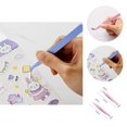 thumbnail image 1 of 2Pcs DIY Tweezer Multi-purpose Clamp Tightly Lightweight Metal Nail Art Sticker Straight Curved Tweezer for Picking, 1 of 8