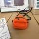 thumbnail image 5 of Bolso Bandolera Bolso Bolso bandolera de nailon para hombre y mujer, paquete de teléfono pequeño con cremallera de hip hop callejero (naranja), 5 of 9