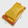 thumbnail image 3 of Almencla ABS Plastic Sandpaper Holder Yellow Sanding Block Manual Hand Sander for, 3 of 8