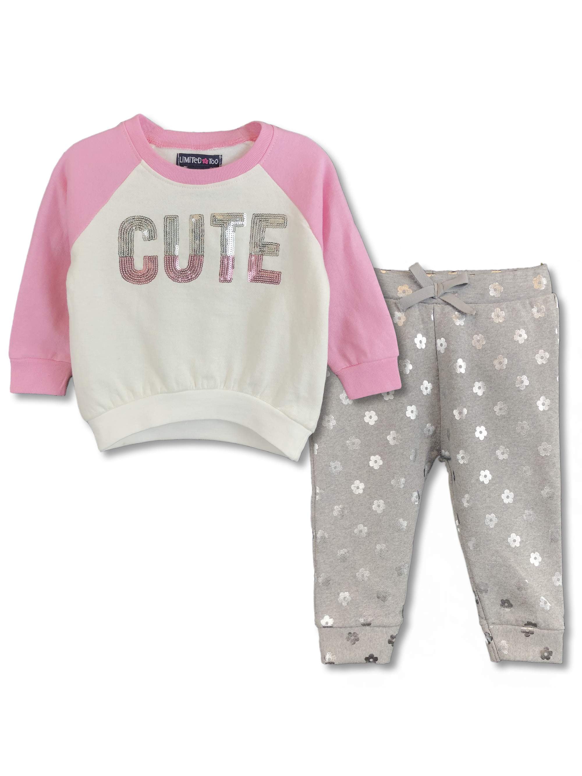12 Infant /& Toddler Girls Limited Too $40-$42 2pc Shirt /& Jeans Sets Size 3//6m