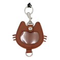 thumbnail image 2 of lionlar Pet Hair Storage Keychain Commemorative Pet Memorial Gift PU Leather Keyring brown, 2 of 9