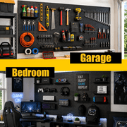 WallPeg Made in USA Pegboard Panels Garage Organization - Wall Storage Kit (2) ea - 24 x 16 Peg Board Tool Organizer Panel Set - Garage Organizer Kit