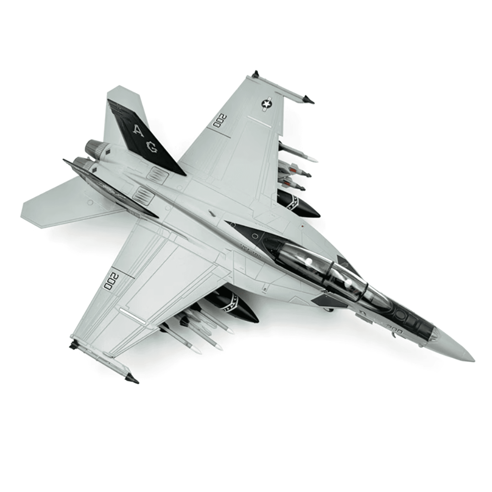 1/72 Scale American F/A-18F Super Hornet Alloy Aircraft Model High Simulation Collectible Display for Aviation Enthusiasts