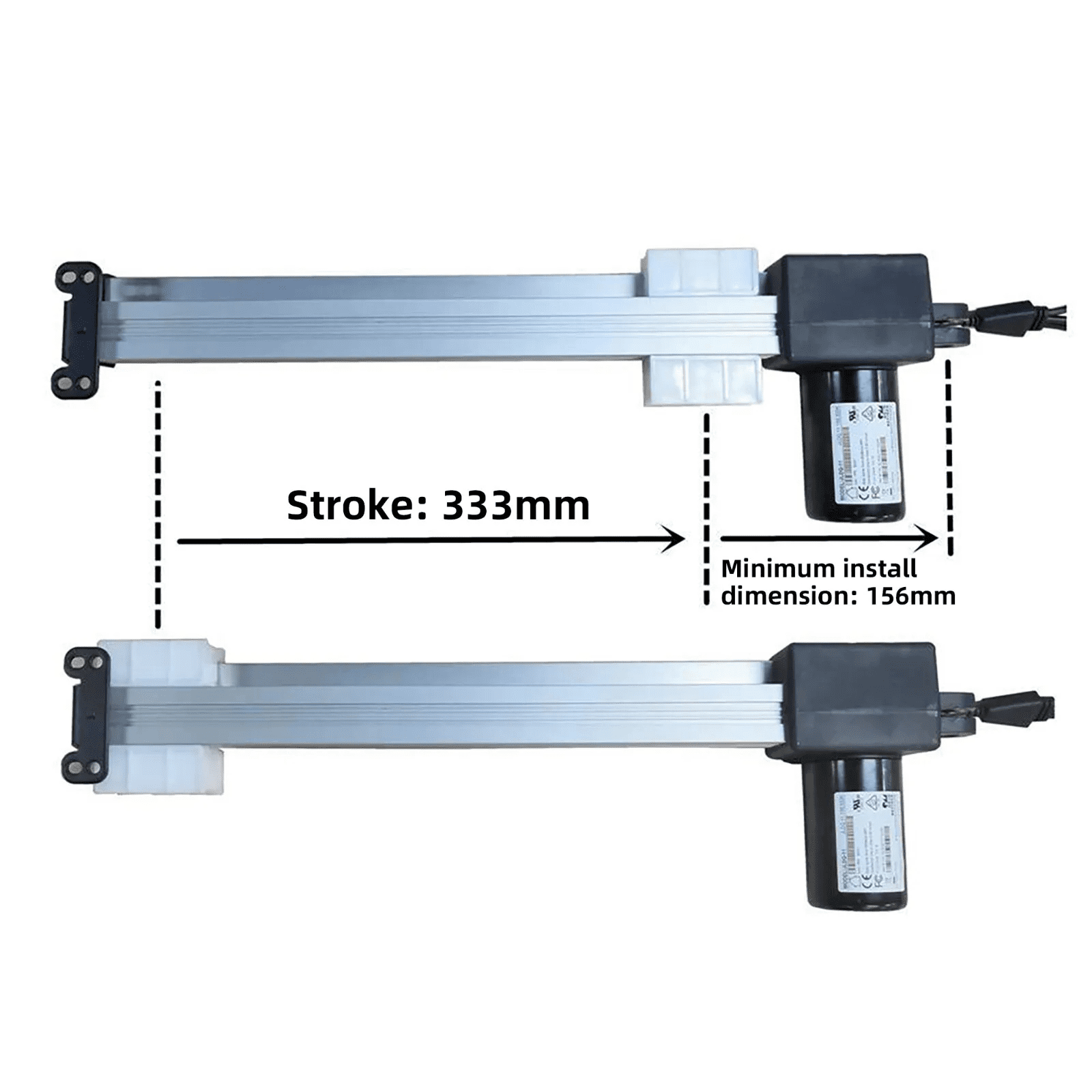 Okin JLDQ-11 Linear Actuator Motor Model JLDQ.11.156.333K Replacement for Power Recliner Sofa Lift Chair