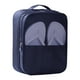 thumbnail image 1 of Qarigey Bolsa de almacenamiento de zapatos, zapatillas, malla con agujero, cremallera a prueba de polvo, tela Oxford, organizador de zapatos portátil Envolturas para manijas de equipaje Azul marino Qarigey AP012004-03, 1 of 6