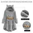 thumbnail image 1 of Sudadera De Forro Polar Con Capucha Y Capucha Sherpa Con Bolsillos Y Mangas Likrtyny Mujer, 1 of 9