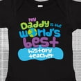thumbnail image 4 of Inktastic History Teacher Daddy Boys or Girls Baby Bodysuit, 4 of 5