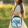 thumbnail image 3 of Jeiento Watercolor Sea Turtle Lunch Bag for Kids Boys Insulated Waterproof Lunch Box with Zipper Pocket for Work Picnic Girls Lunch Tote Bag for Office Portable Lunch Tote Handbag for Outdoor, 3 of 6